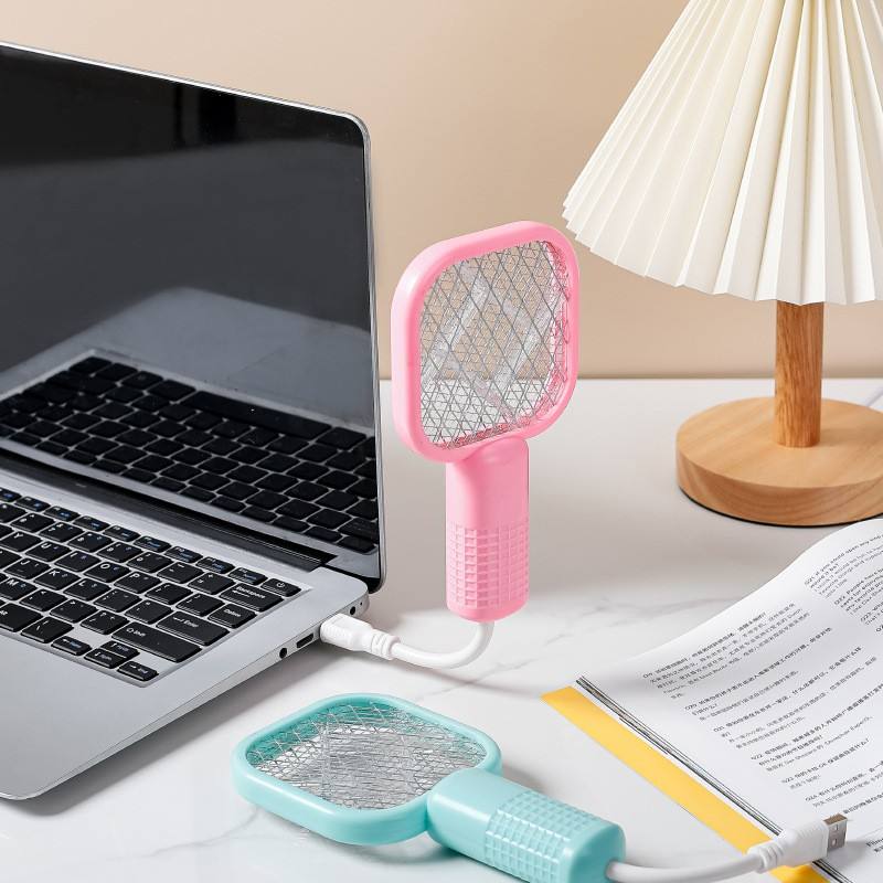 2-in-1 Mini Rechargeable Mosquito Killing Racket & UV Trap Lamp "Ab Macharon Ki Chutti!" 🦟🚫